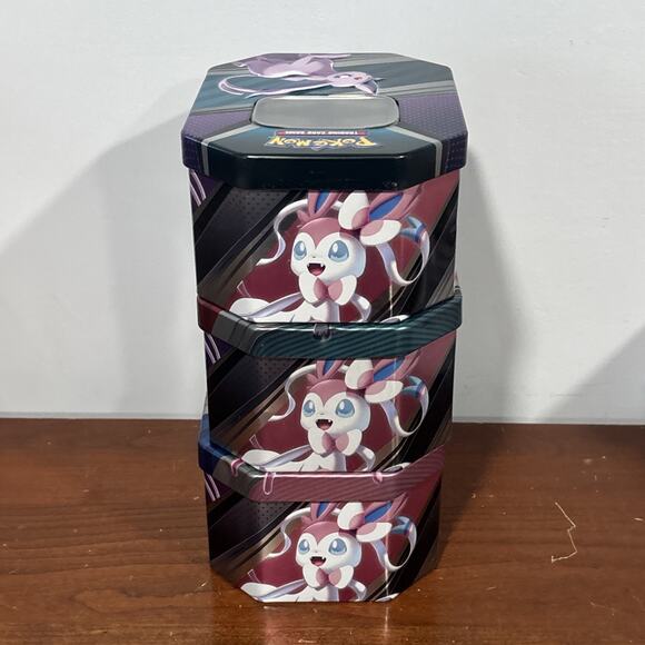 EMPTY Pokemon TCG | 2022 V Heroes Collectors Tin Sylveon Umbreon Espeon 3 Tins - Picture 10 of 11